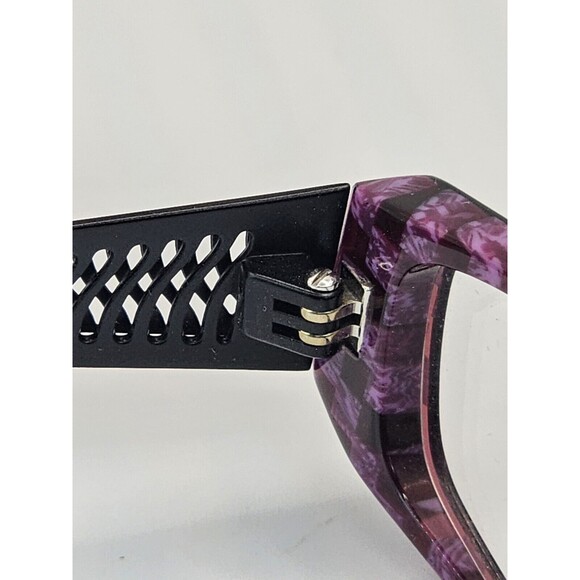 KENSIE Texture Purple 50/17/135 Eyeglasses Frame Womens Clear Lenses New - Picture 6 of 11